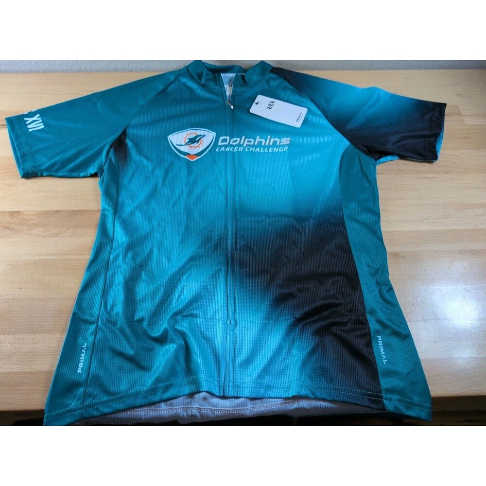 Primal Women's XL Cycling Jersey Miami Dolphins Cancer Challenge NWT